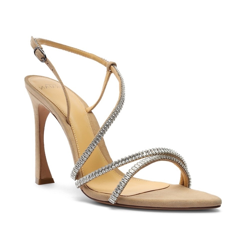 Alexandre Birman Alana Zircone Suede Sandals | Sizes US: 9 EU: 39 | MSRP: $695